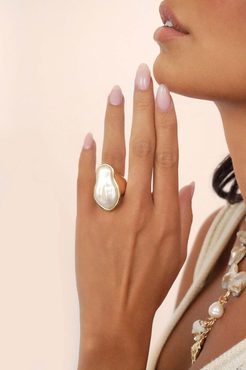Sea-born Pearl Ring