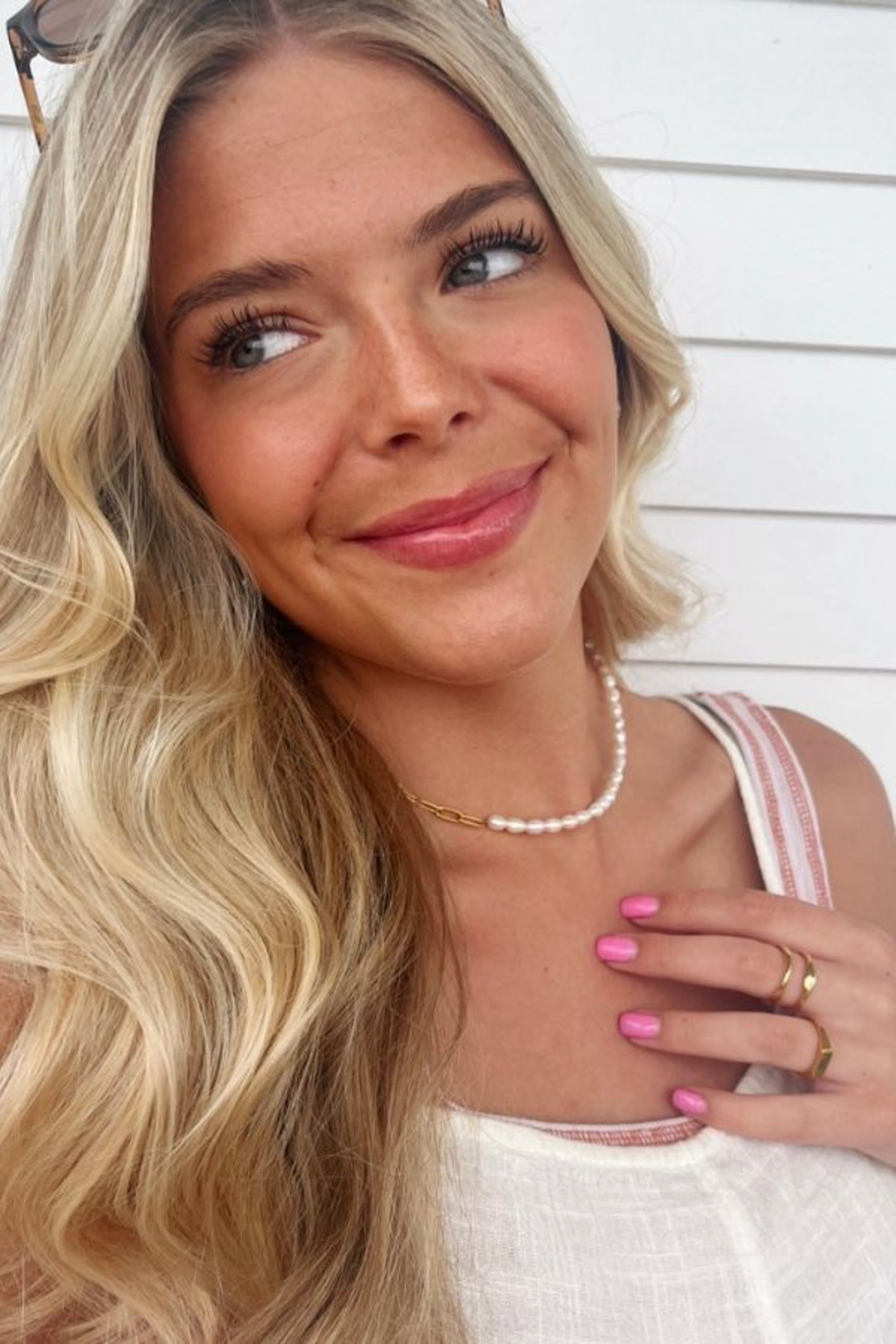 The Maggie Pearl and Gold Necklace