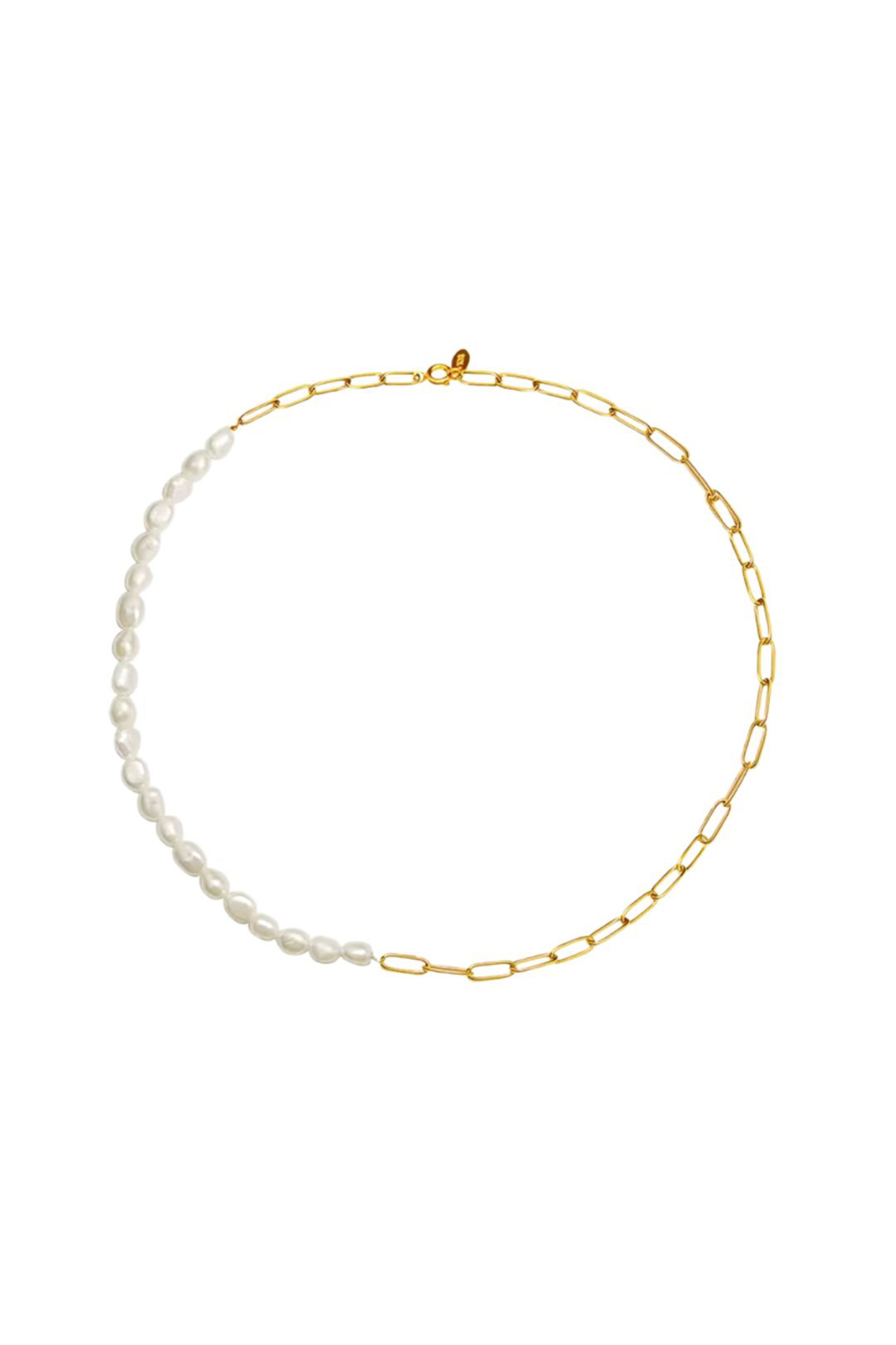 The Maggie Pearl and Gold Necklace