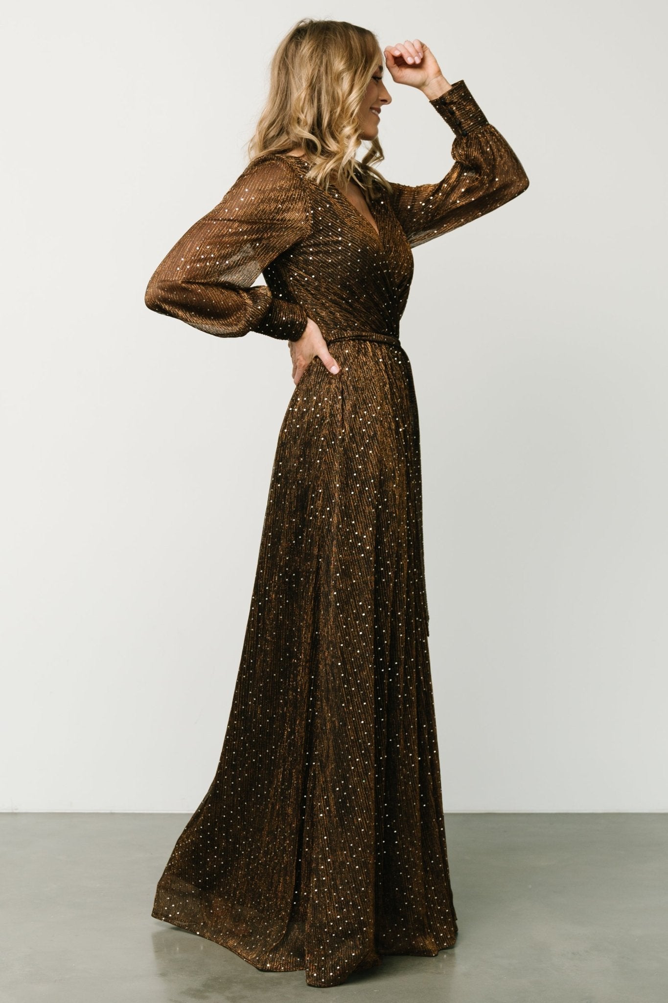 Abigail Sparkle Gown | Bronze