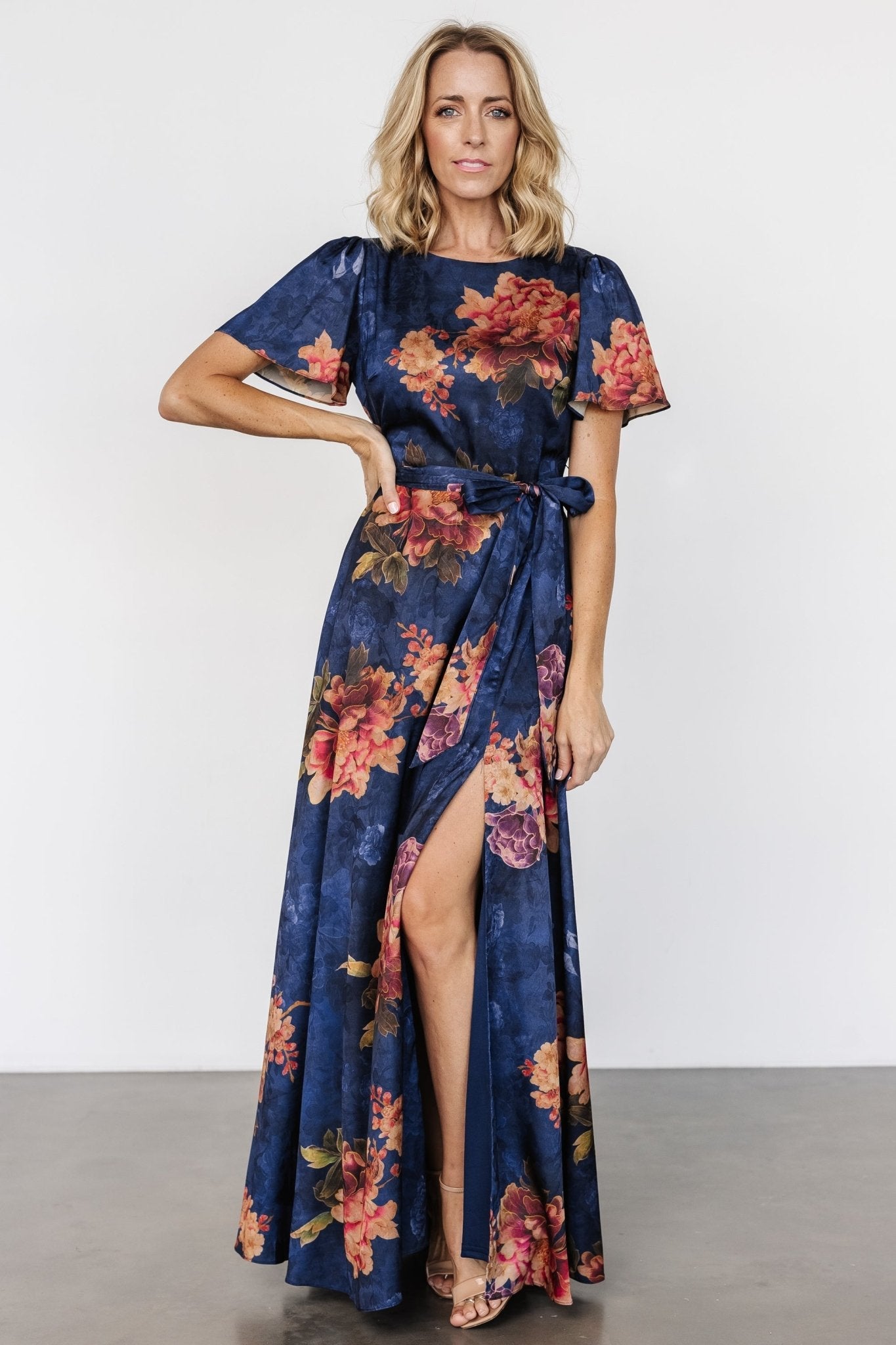 Colina Maxi Dress | Navy Floral