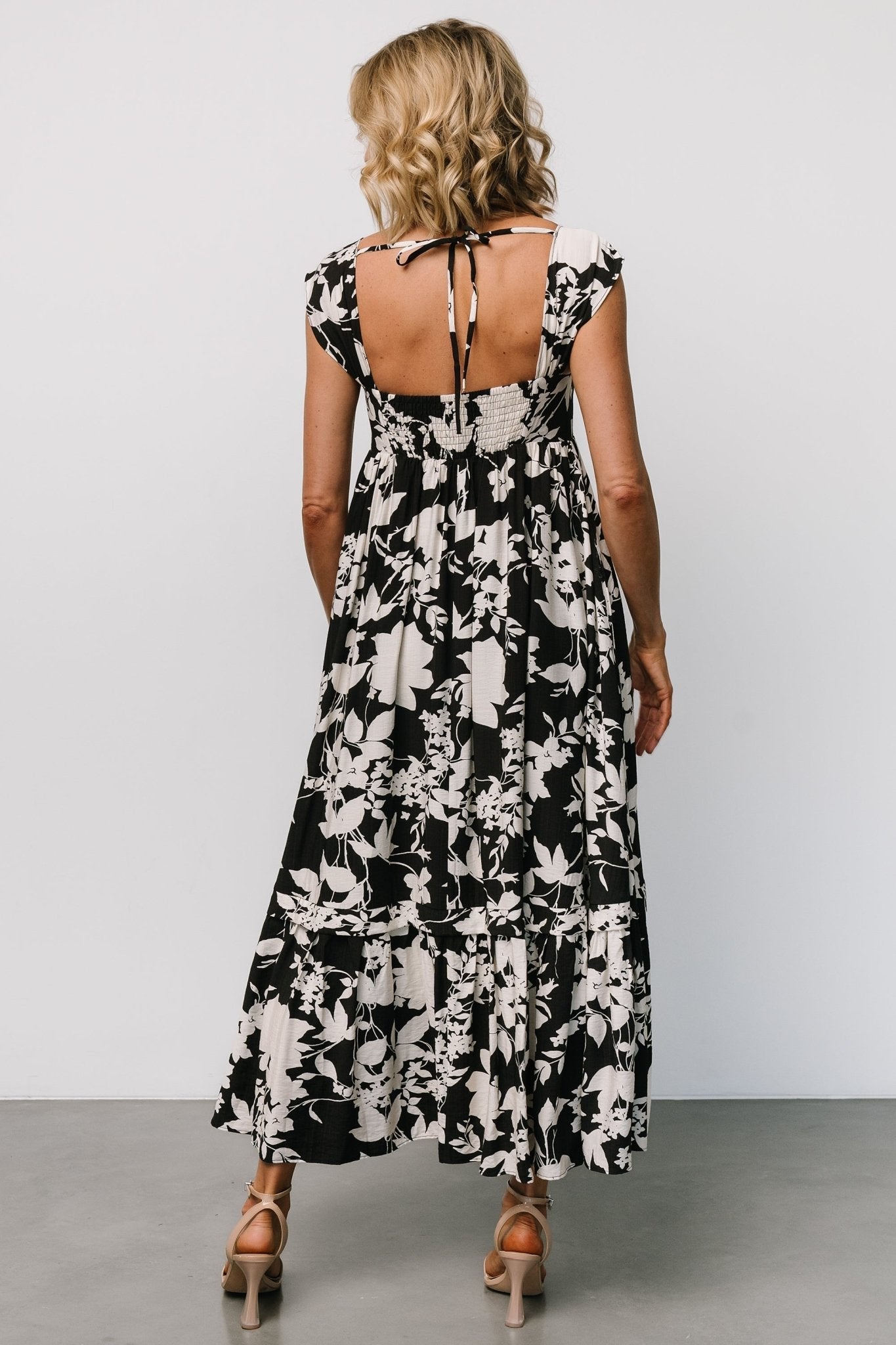 Aita Maxi Dress | Black + Ivory Floral