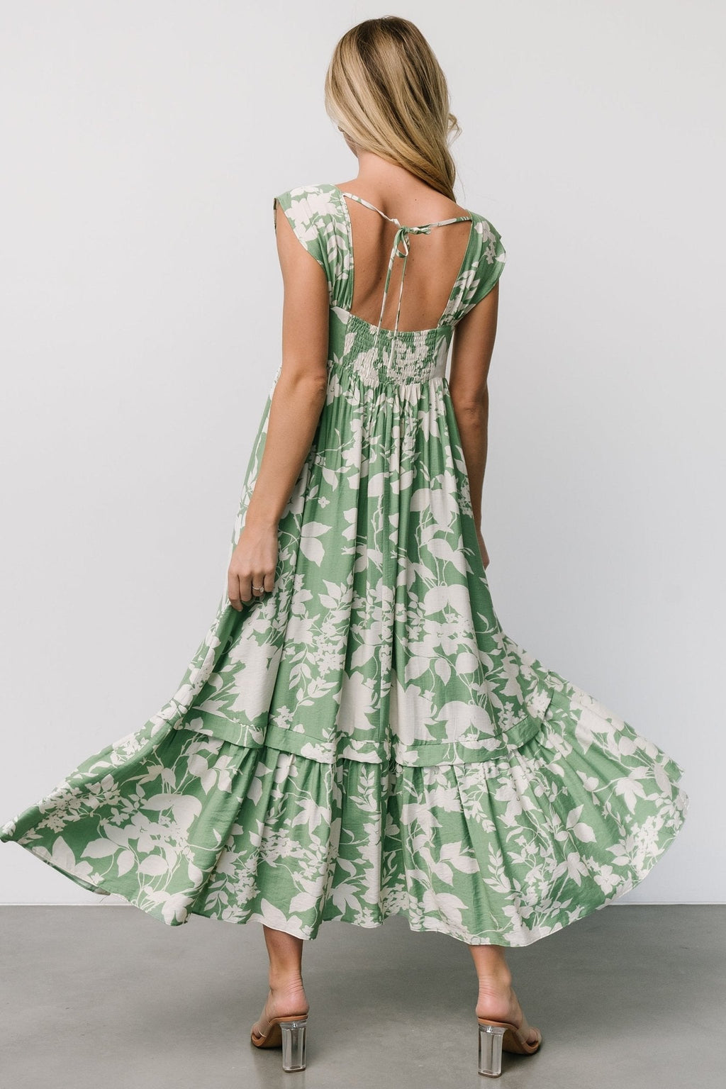 Aita Maxi Dress | Green + Ivory Floral