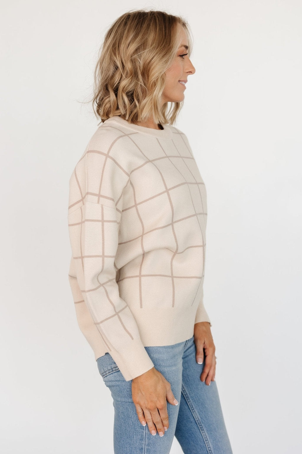 Alden Knit Sweater | Oatmeal + Taupe