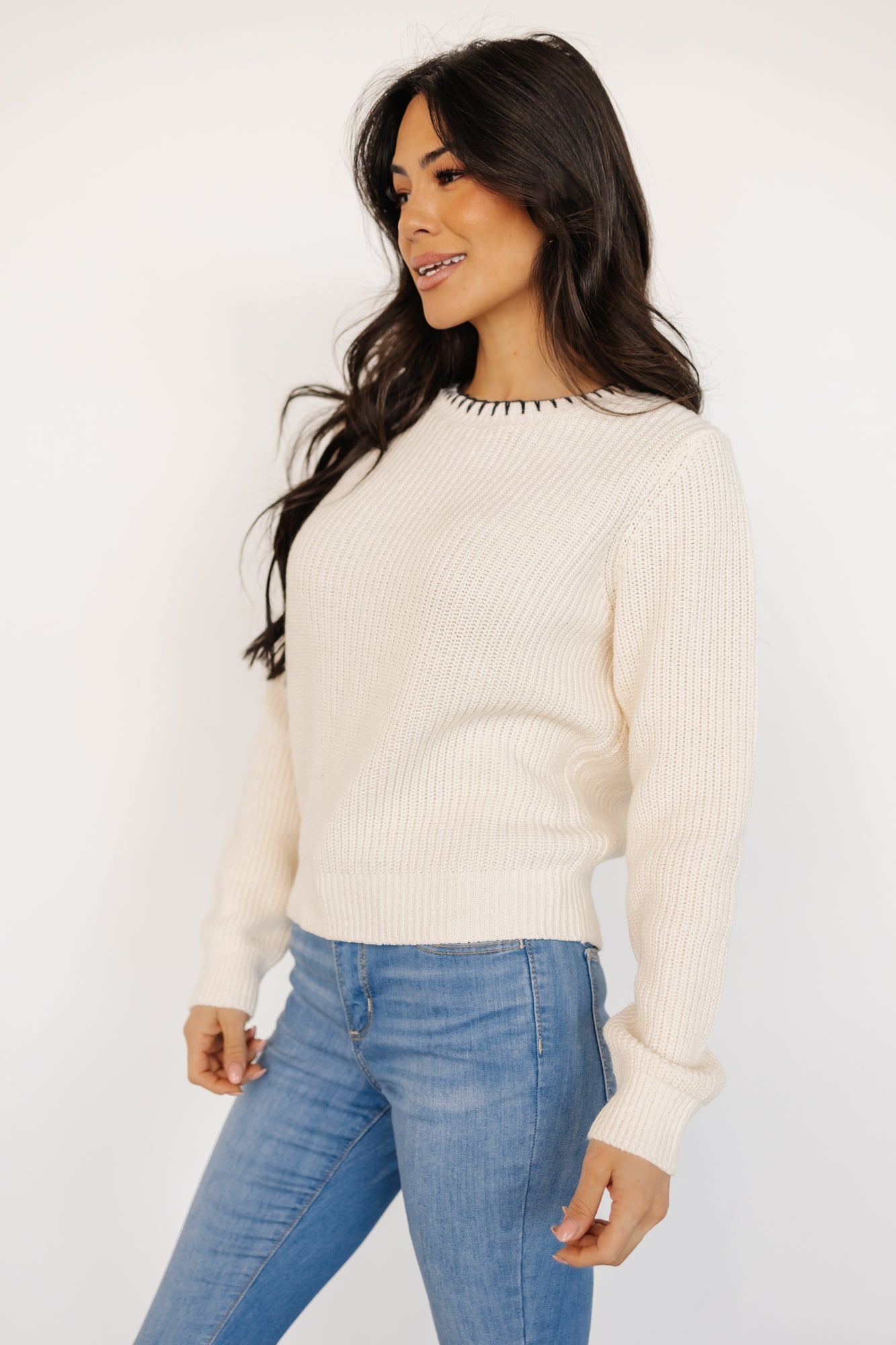 Alyssa Knit Sweater | Cream