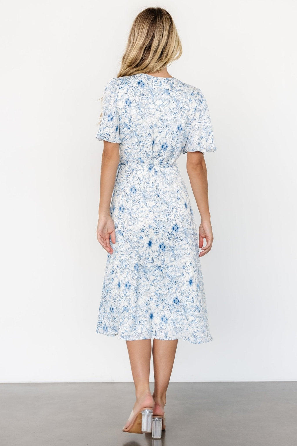 Amelie Wrap Midi Dress | Blue Print