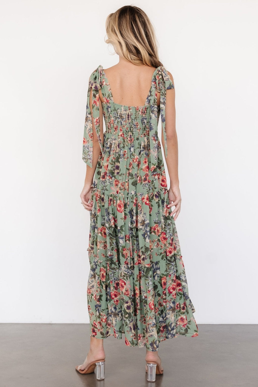 Anita Maxi Dress | Green Multi Floral