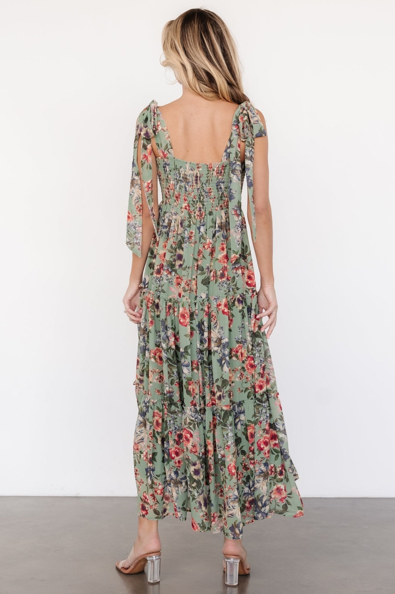 Anita Maxi Dress | Green Multi Floral