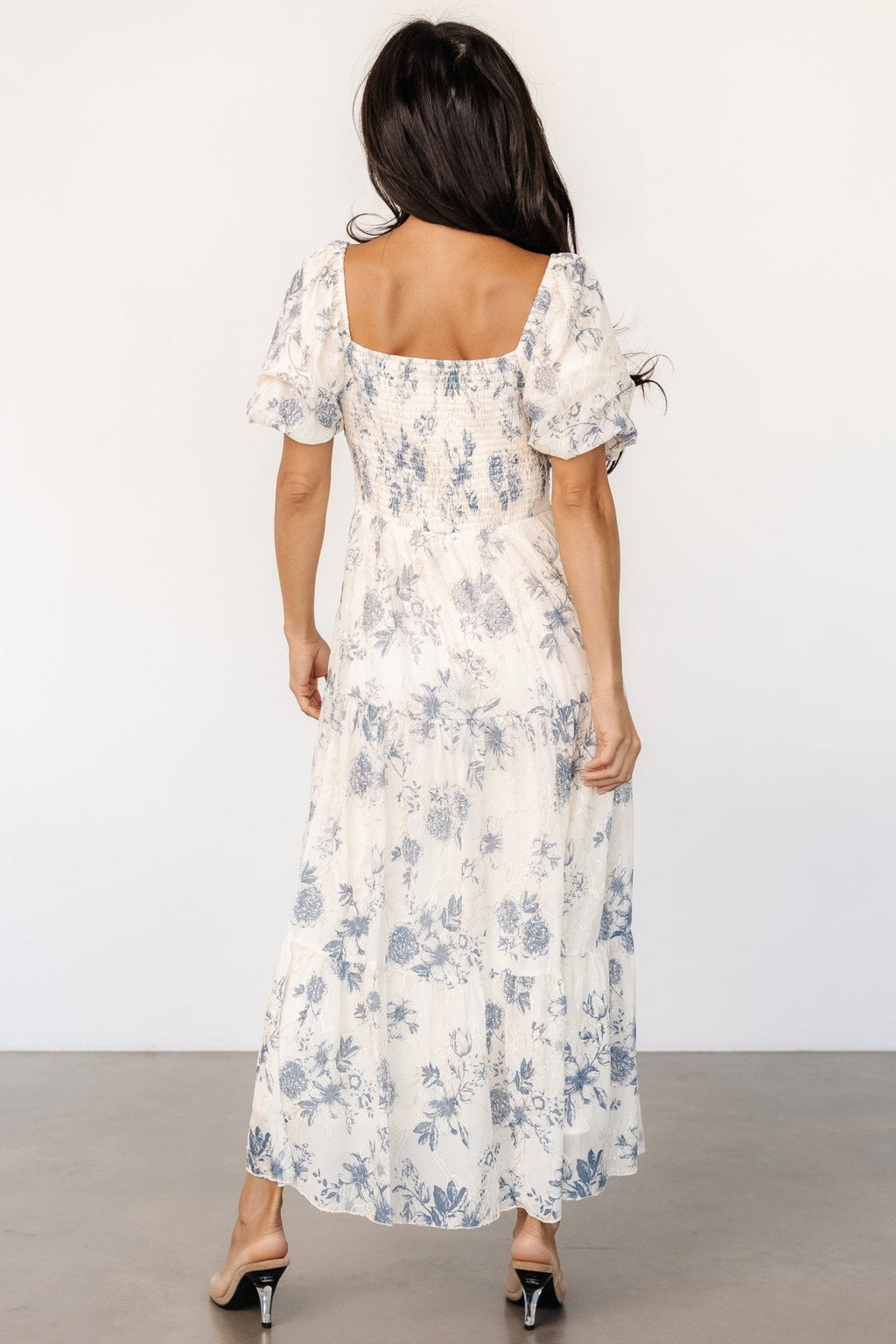 Annabeth Midi Dress | Cream + Slate Floral
