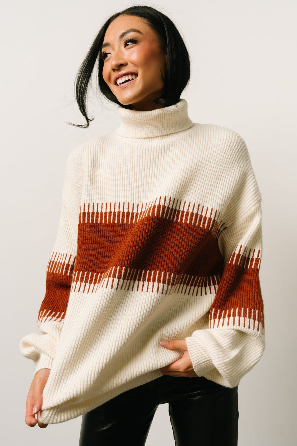 Antonov Turtle Neck Sweater | Cream + Spice