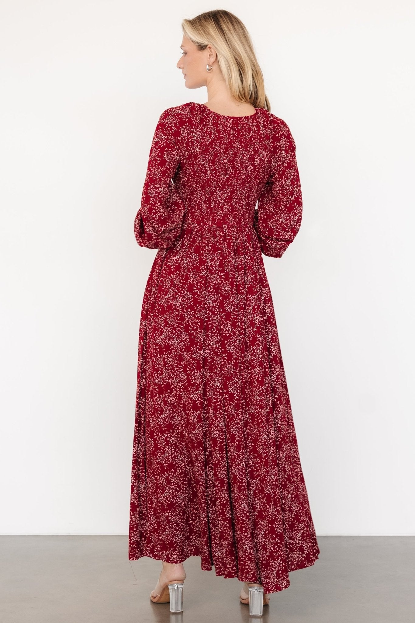 Anya Maxi Dress | Crimson Print