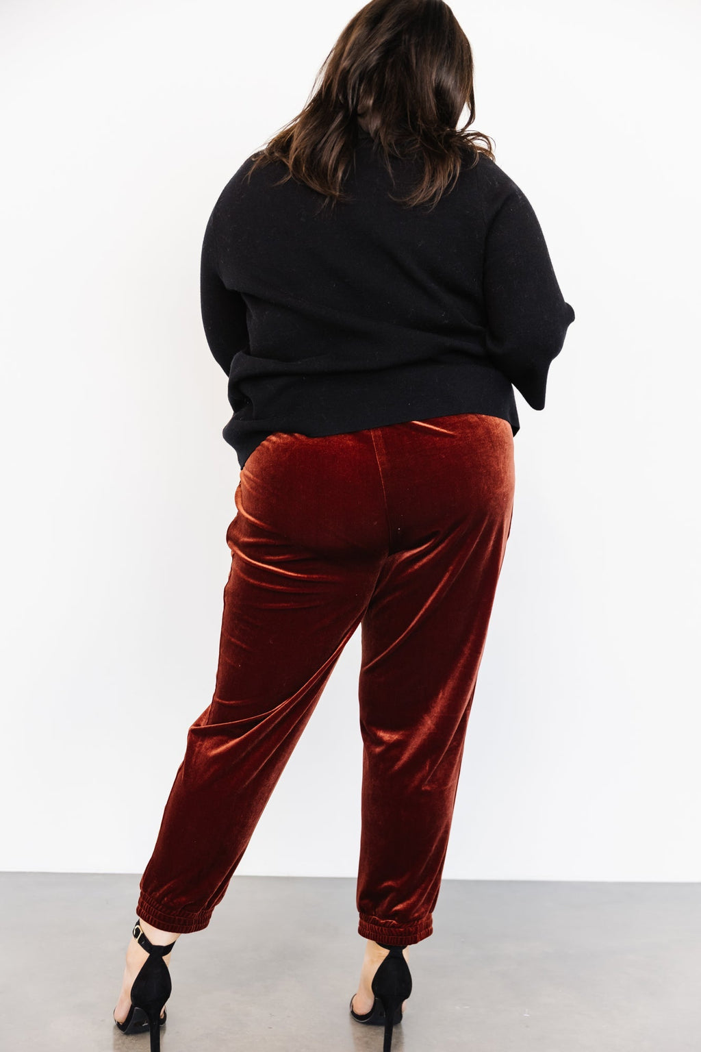 Archie Velvet Jogger Pants | Cinnamon