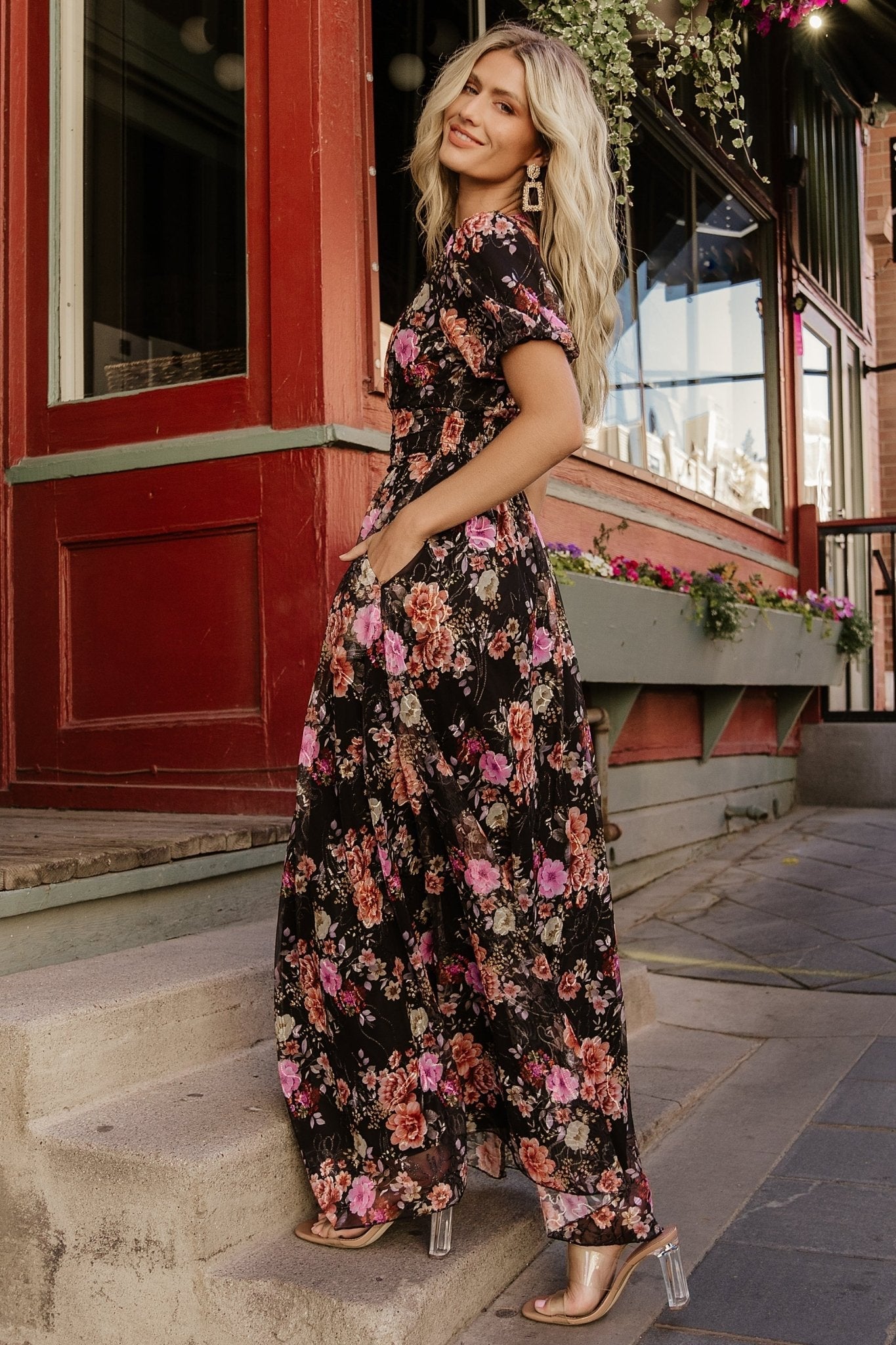 Ardley Maxi Dress | Black Multi Floral