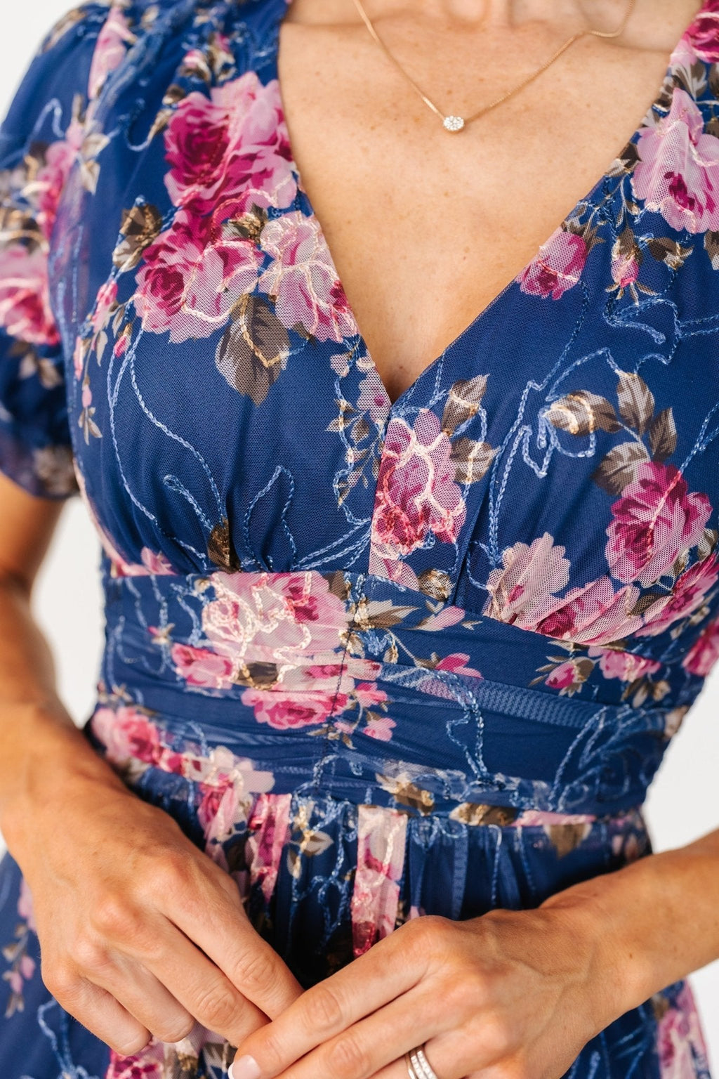 Ardley Maxi Dress | Navy + Pink Floral