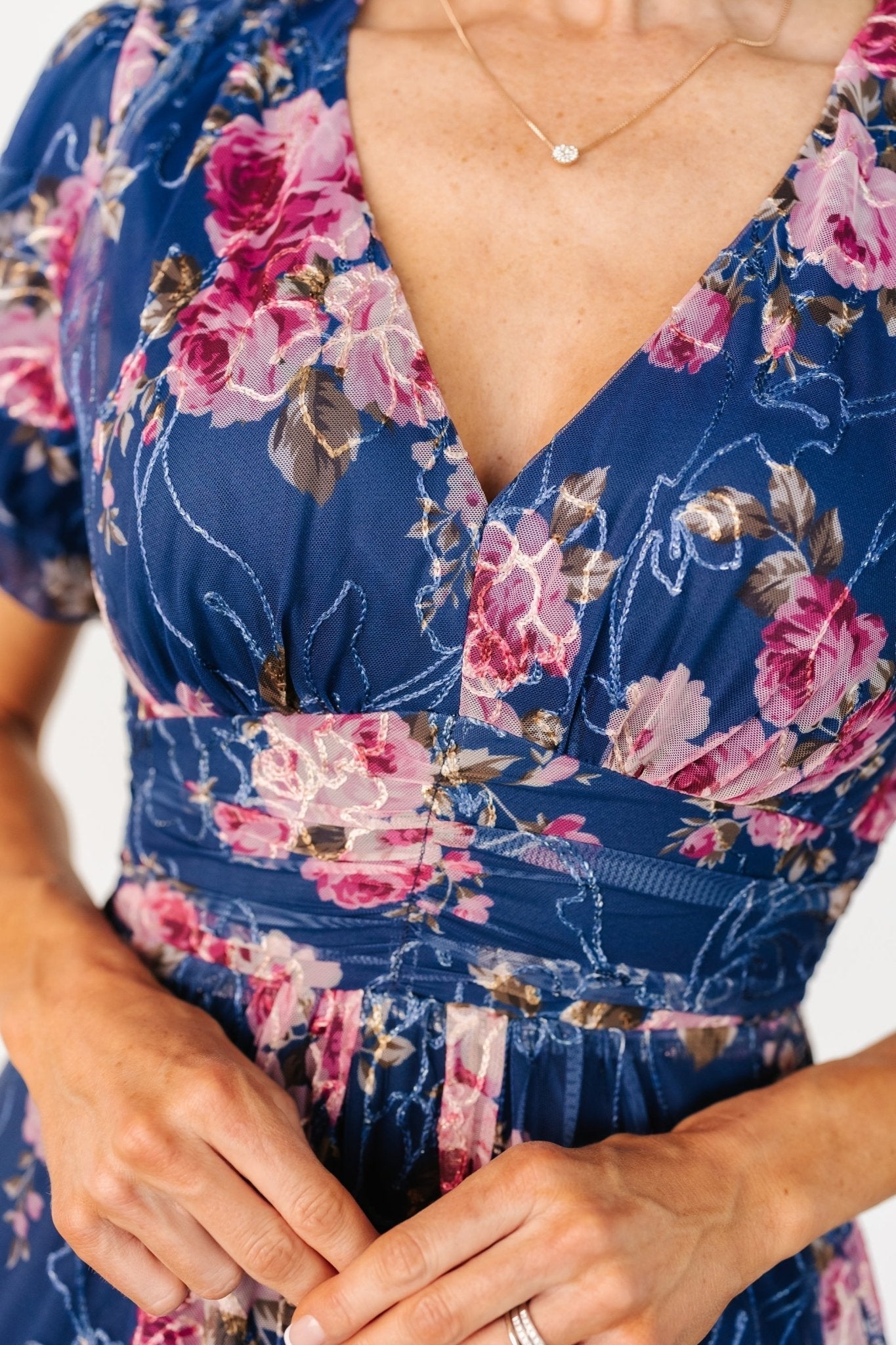 Ardley Maxi Dress | Navy + Pink Floral