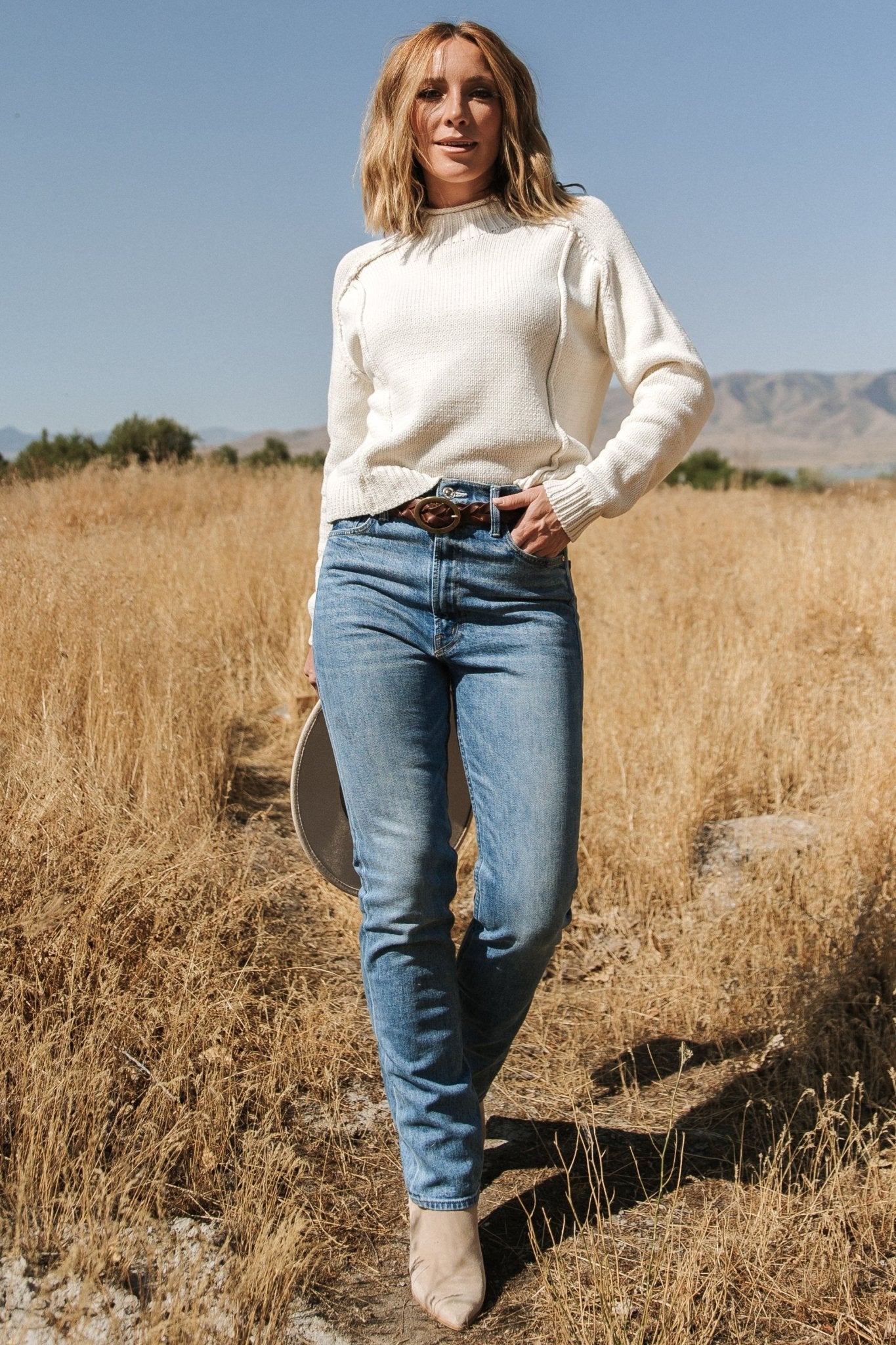 Arielle Knit Sweater | Ivory