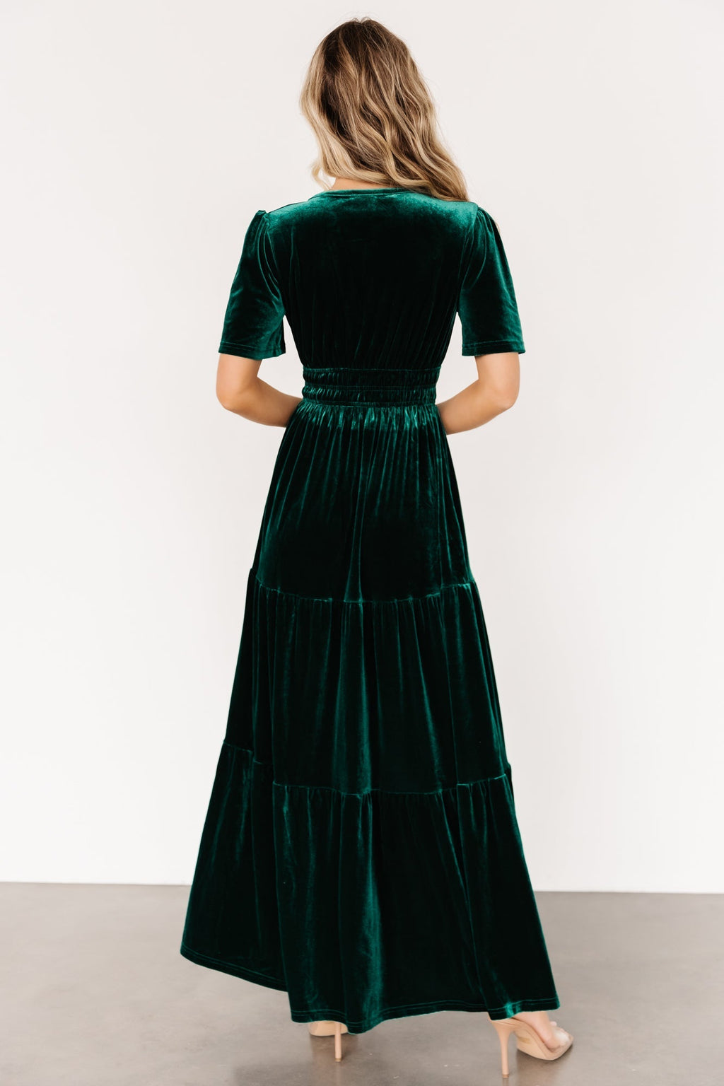 Artemis Velvet Maxi Dress | Emerald