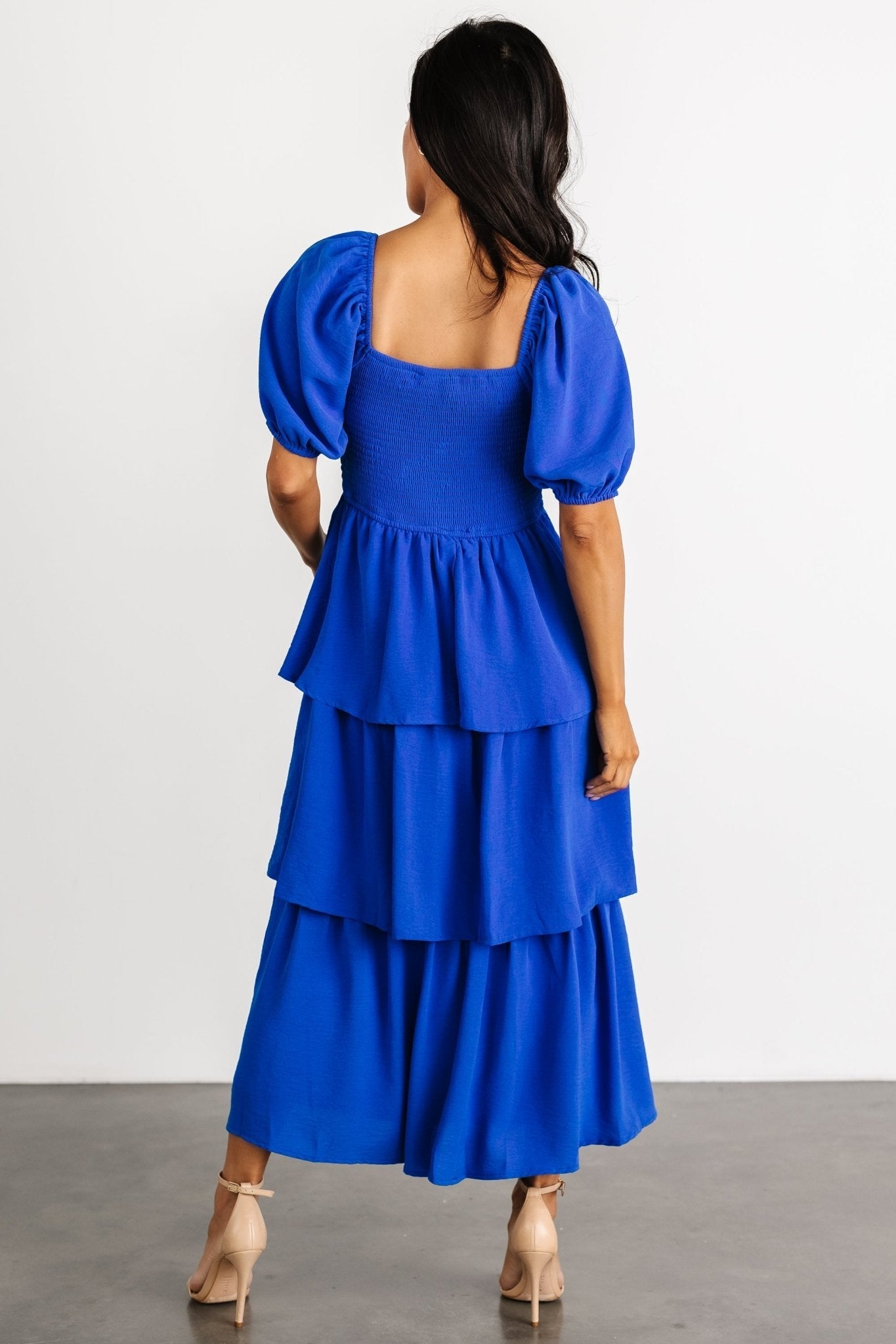 Ashbourne Tiered Dress | Cobalt