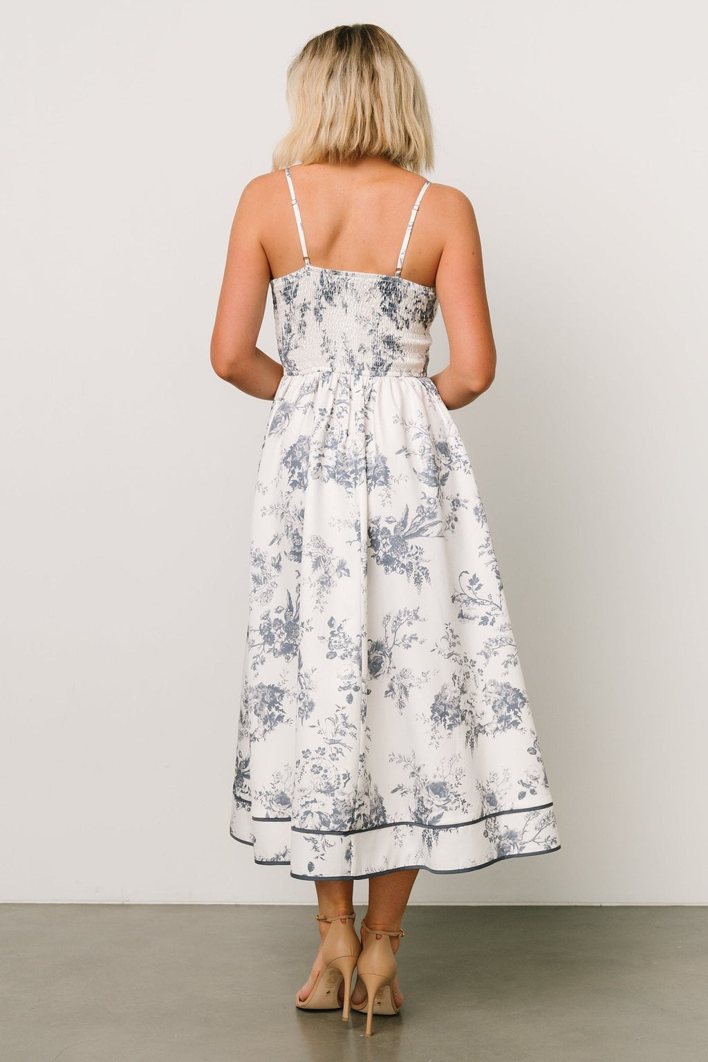 Bellagio Midi Dress | Slate Floral