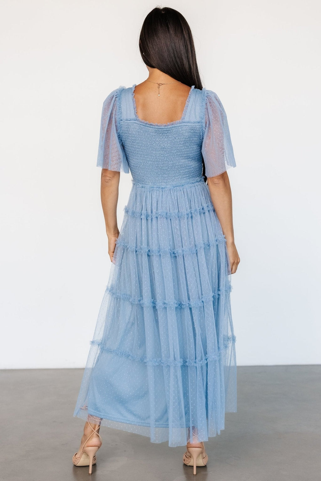 Bexley Tulle Dress | Dusty Blue