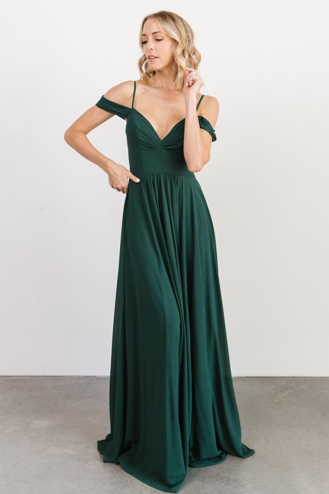 Bianca Lace Maxi Dress | Emerald
