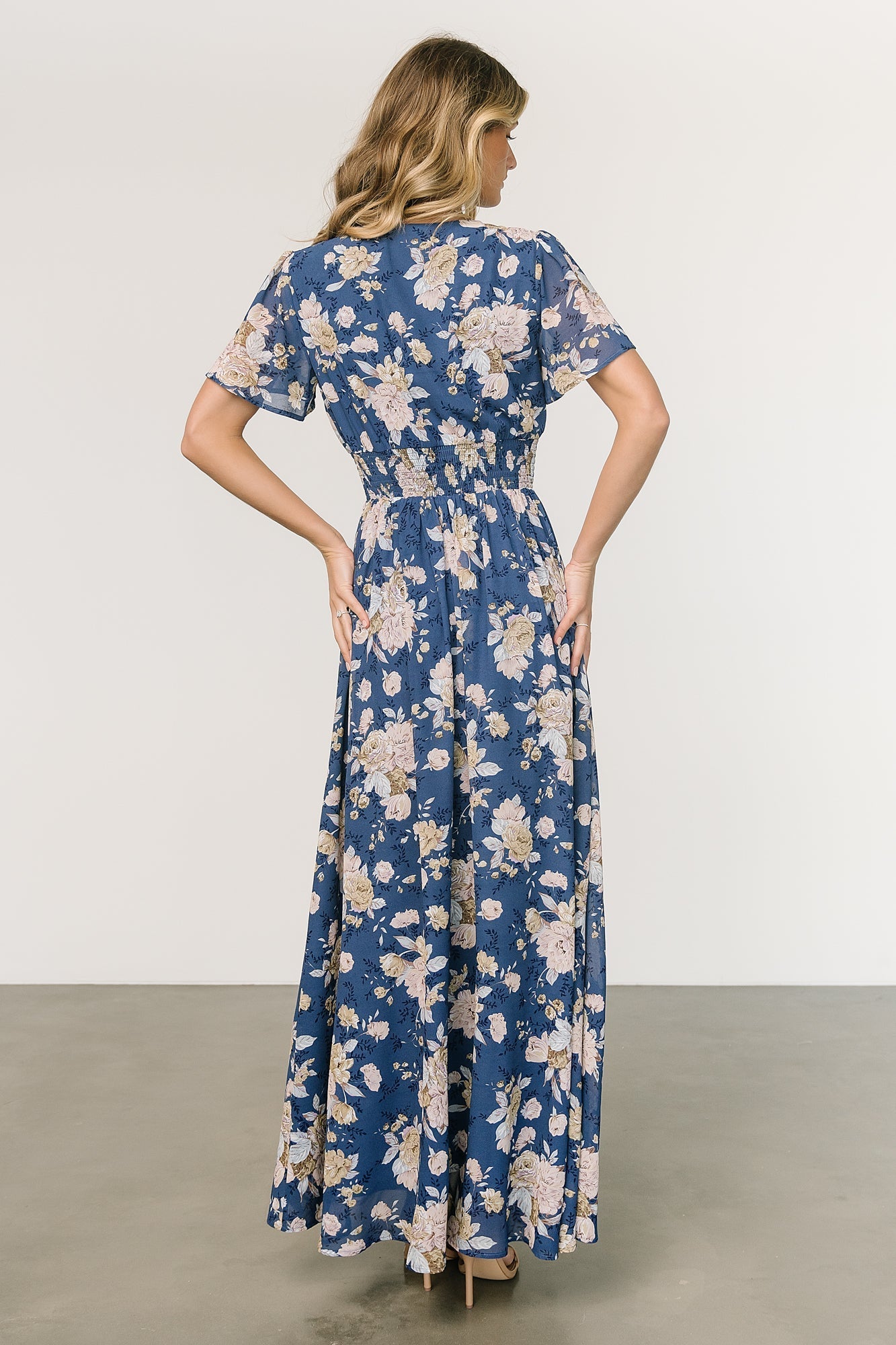 Birdie Maxi Dress | Blue + Blush Floral