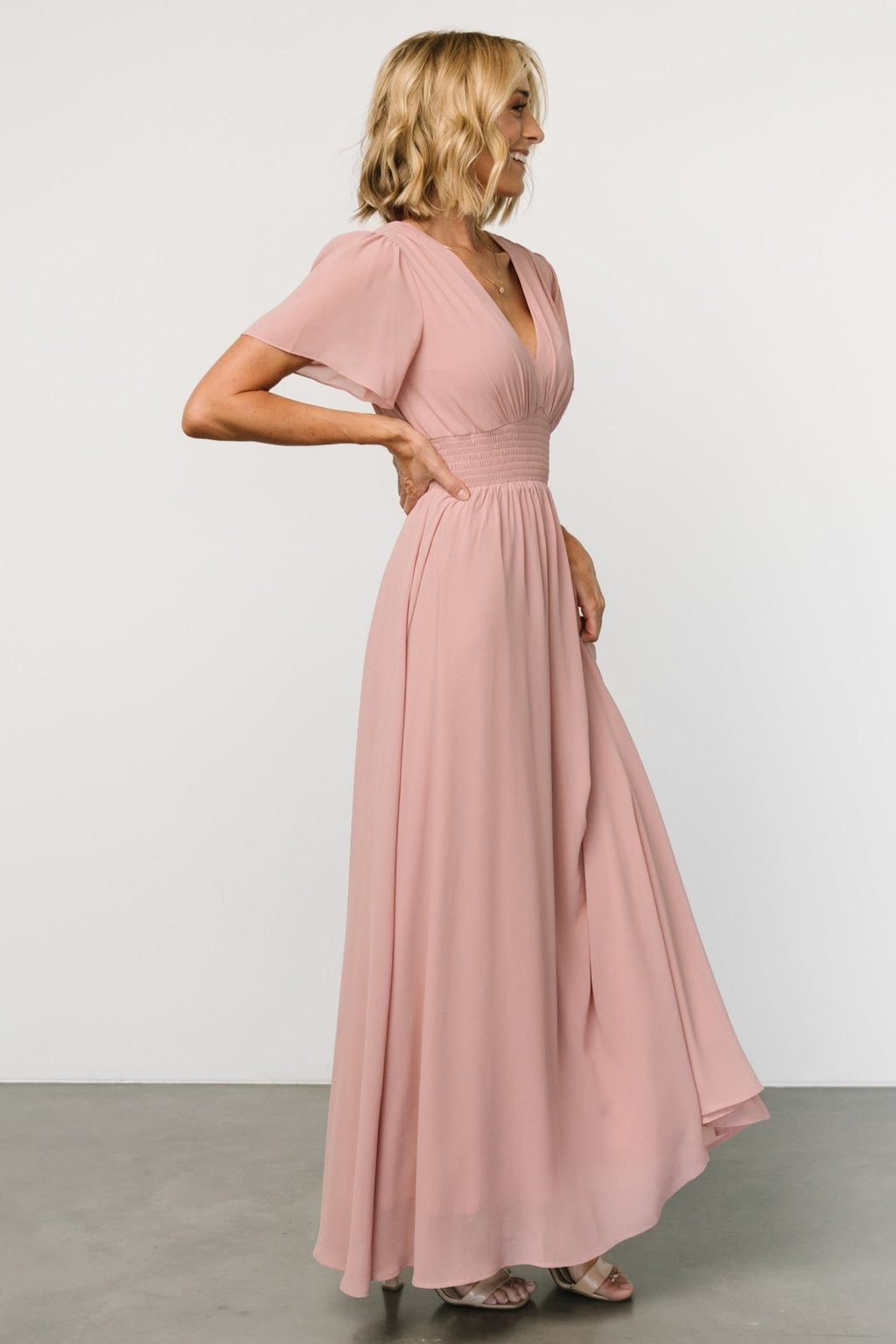 Birdie Maxi Dress | Blush