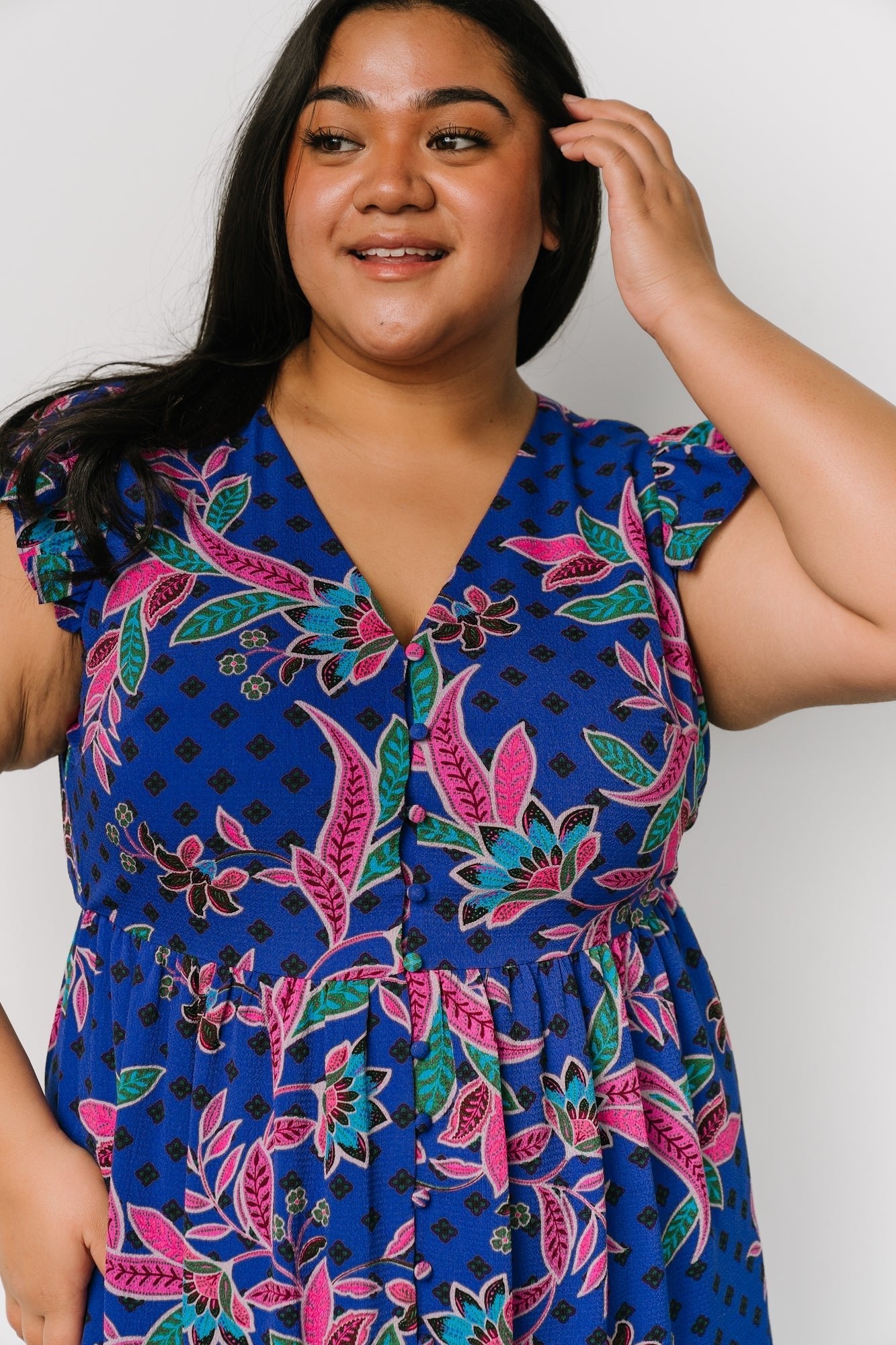 Biscayne Maxi Dress | Indigo Print