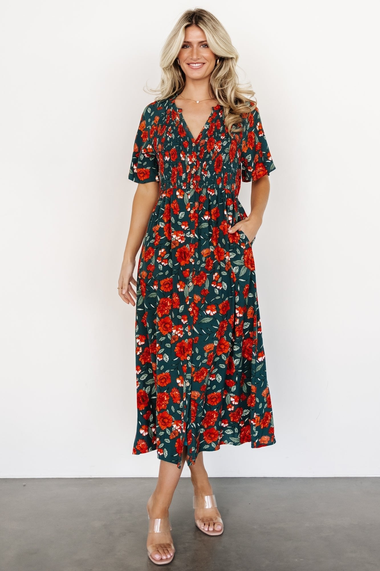 Botega Midi Dress | Jade Multi Floral