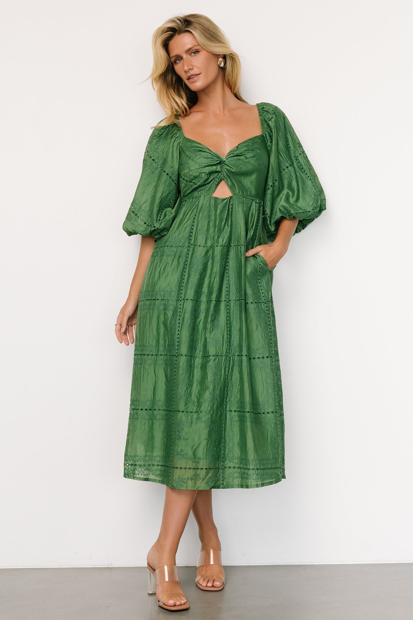 Brynn Midi Dress | Green
