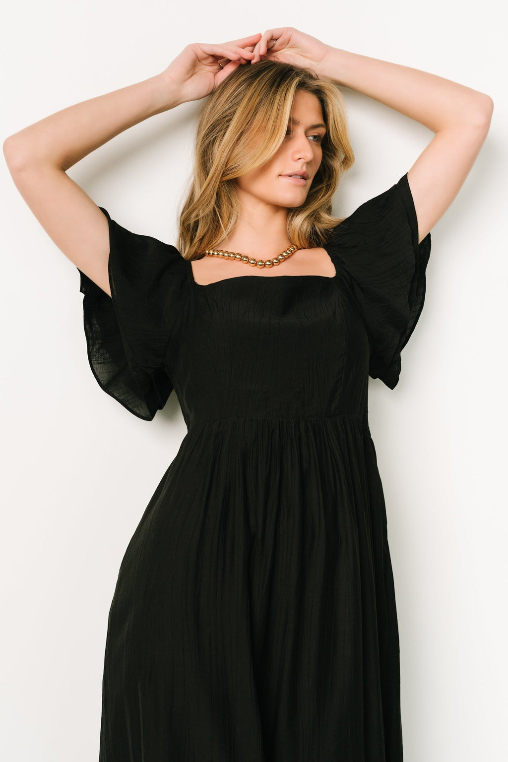 Buttercup Midi Dress | Black