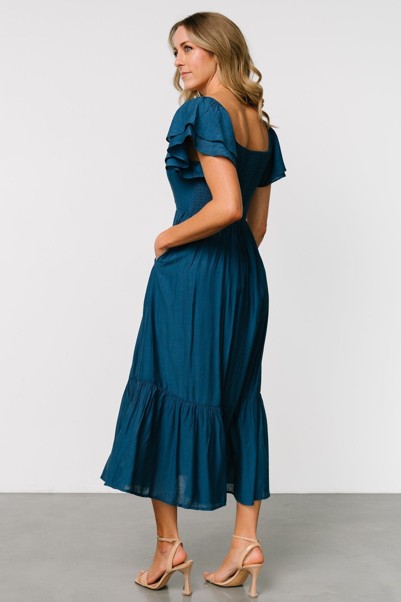Buttercup Midi Dress | Deep Blue