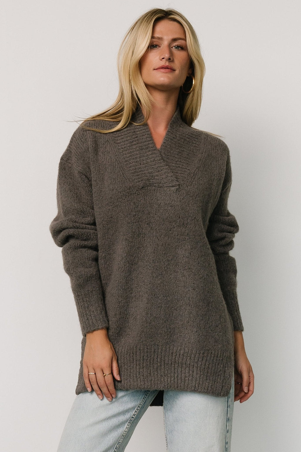 Calgary Oversized Sweater | Charcoal