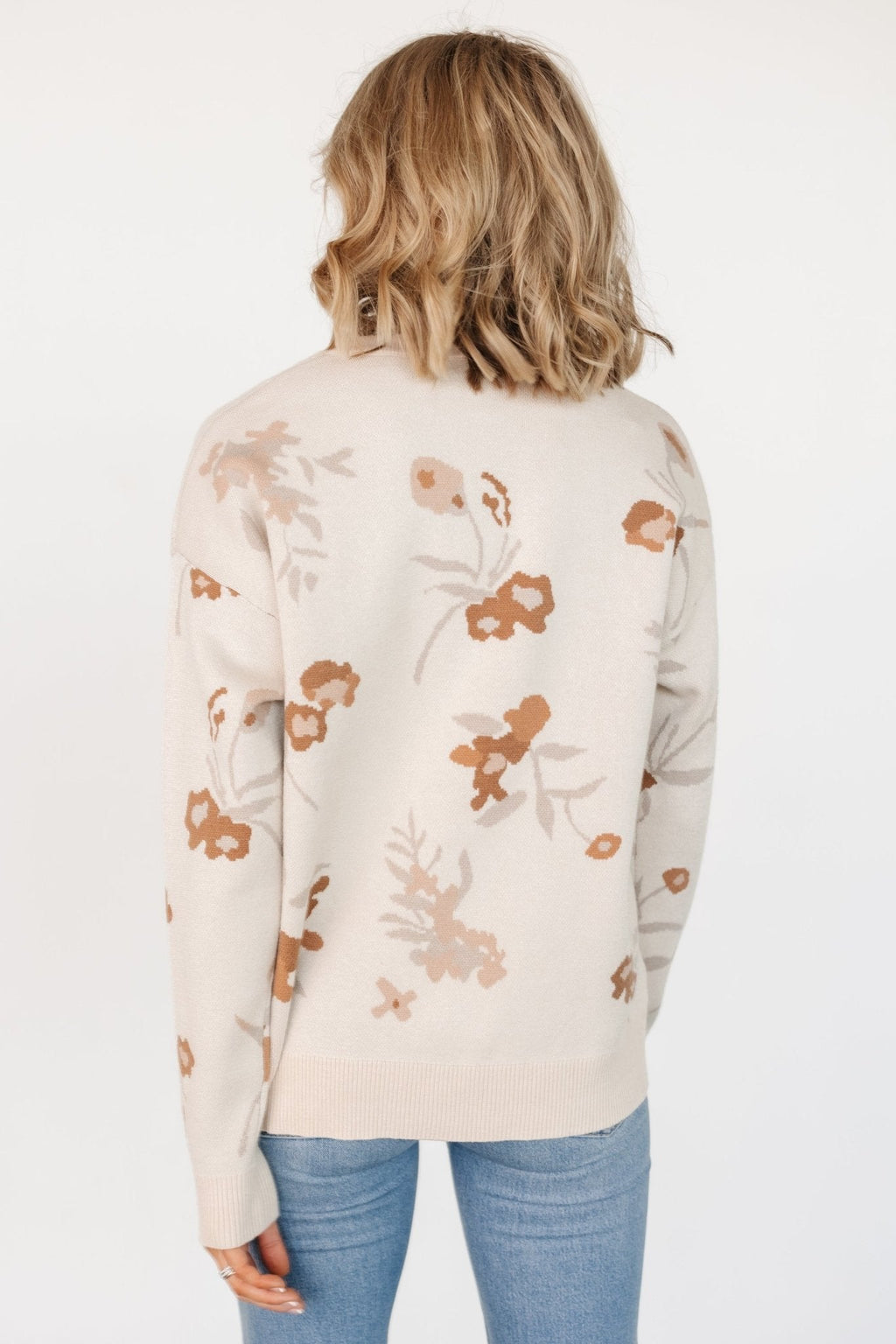Calla Sweater | Natural Print
