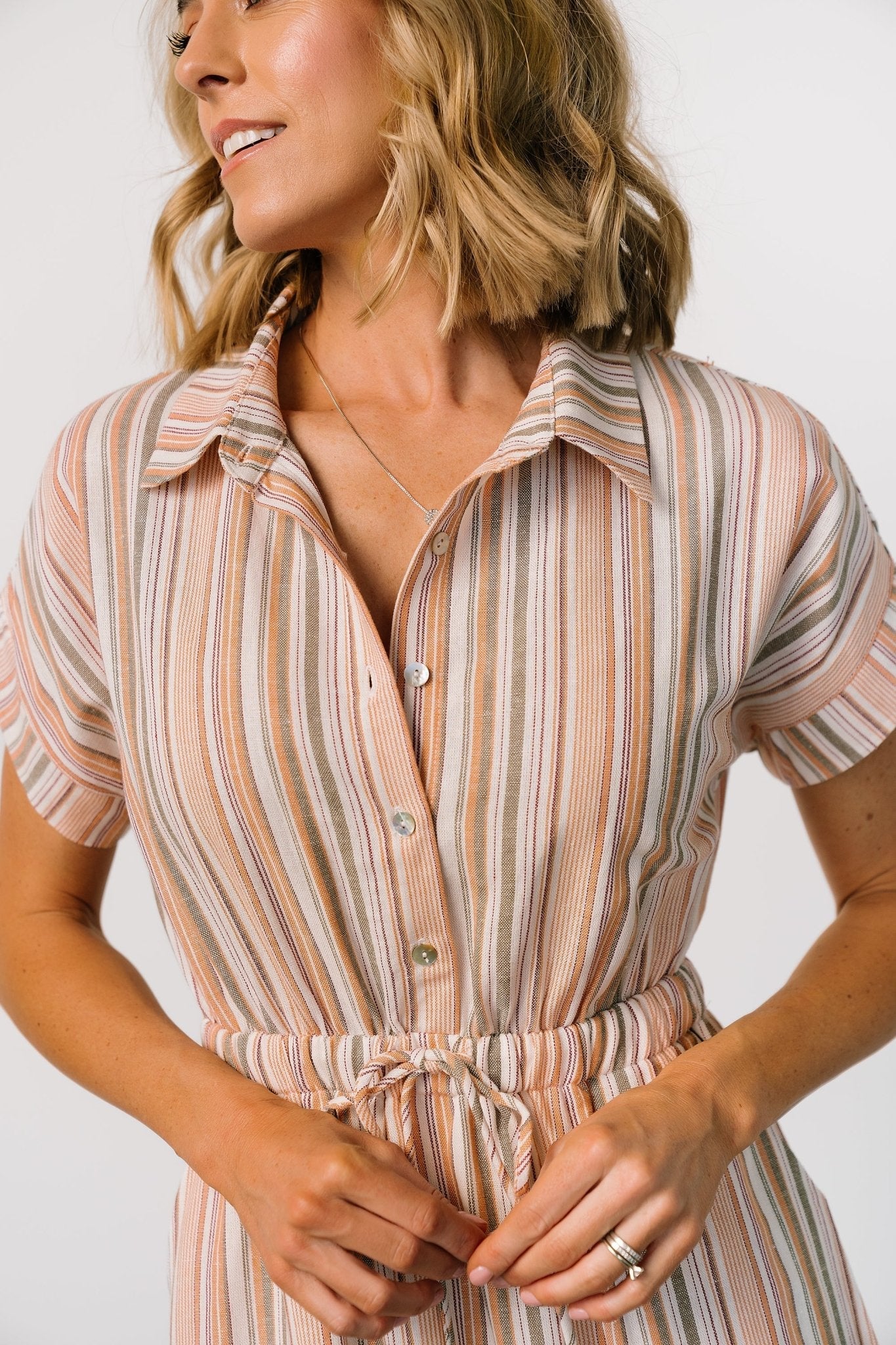 Carole Midi Dress | Multi Stripe