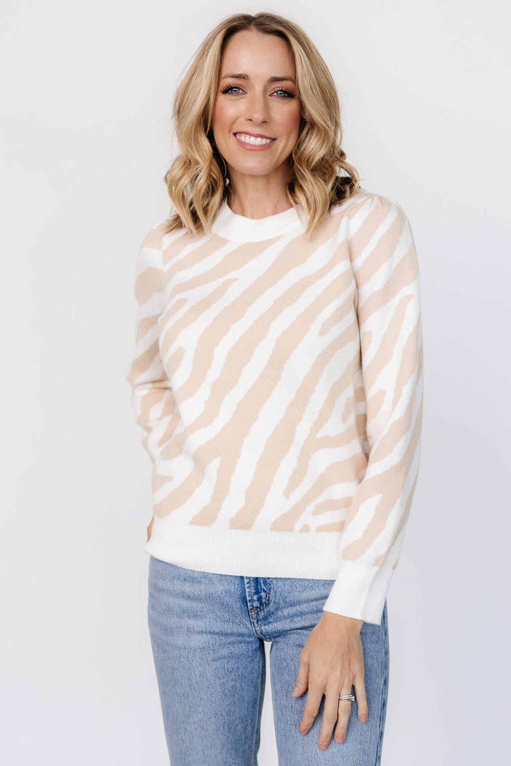 Carter Sweater | Oatmeal Print