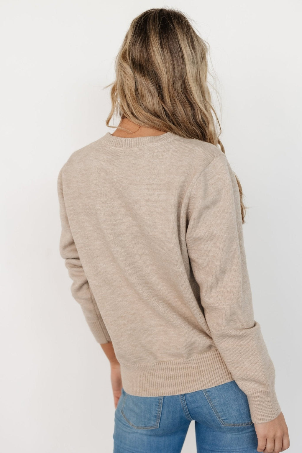 Cherish Flower Sweater | Natural