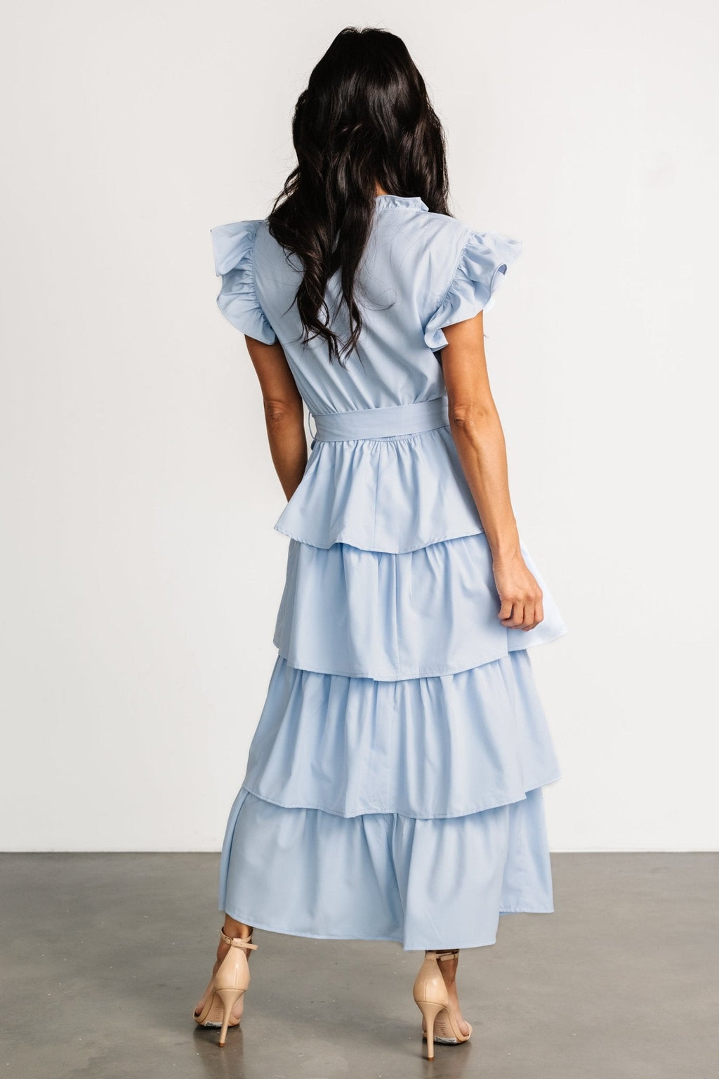Chrysanthi Tiered Dress | Light Blue
