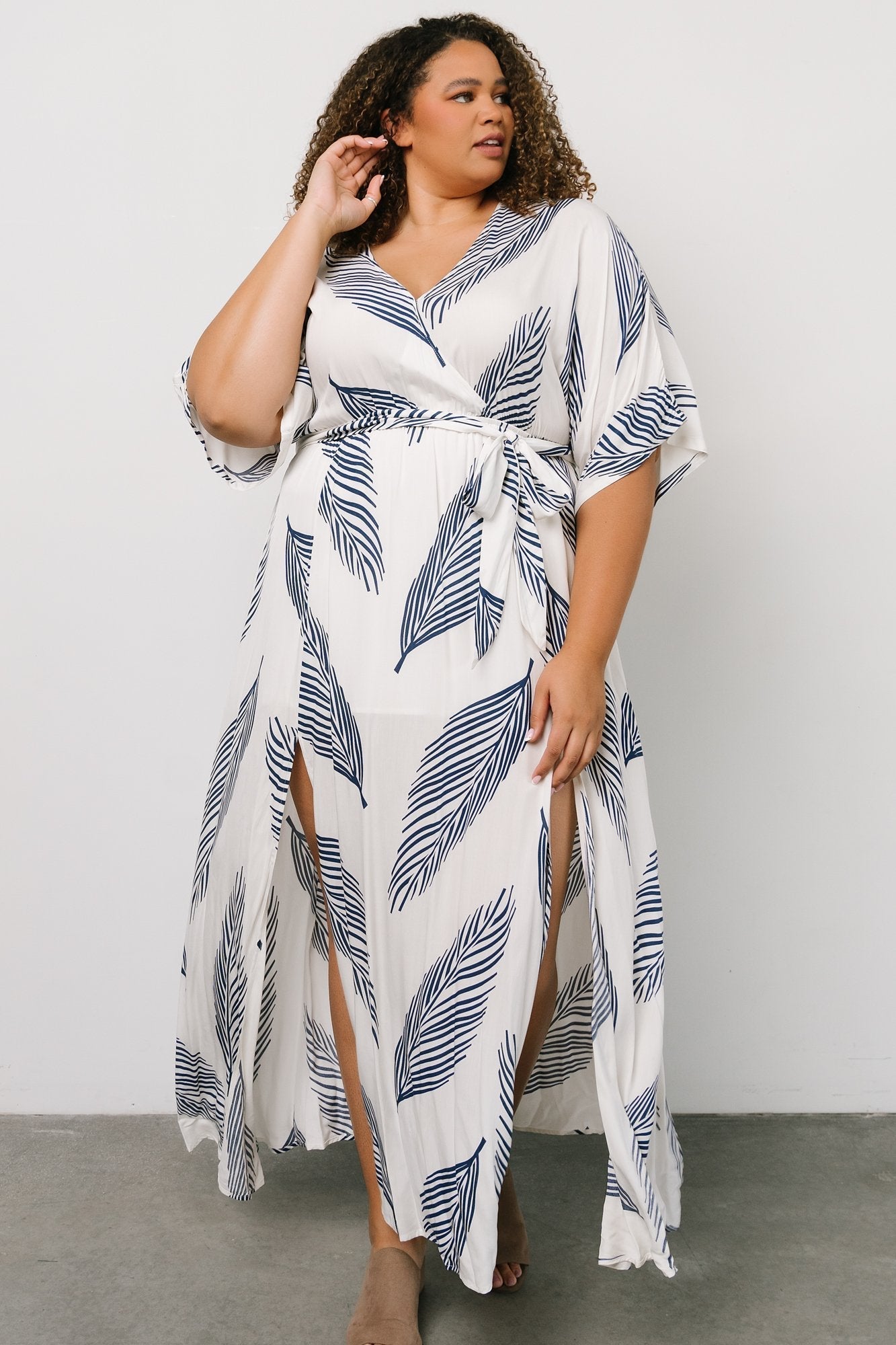 Corinth Maxi Dress | Navy Print