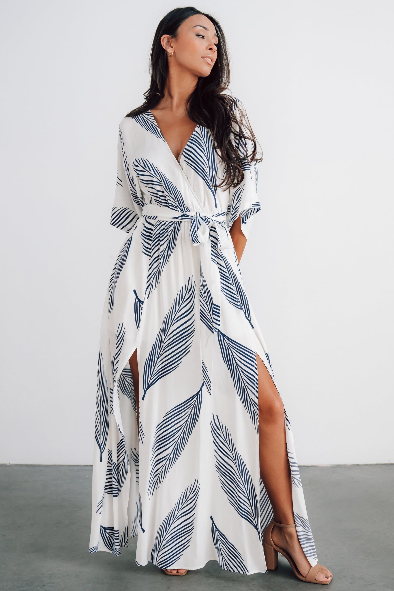 Corinth Maxi Dress | Navy Print