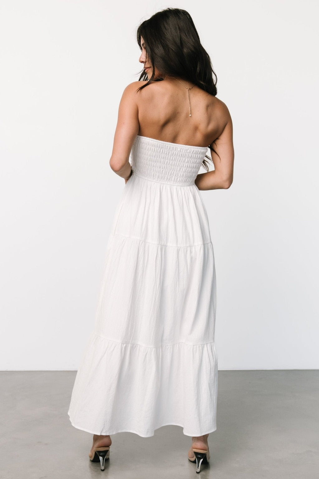 Delray Strapless Dress | Off White