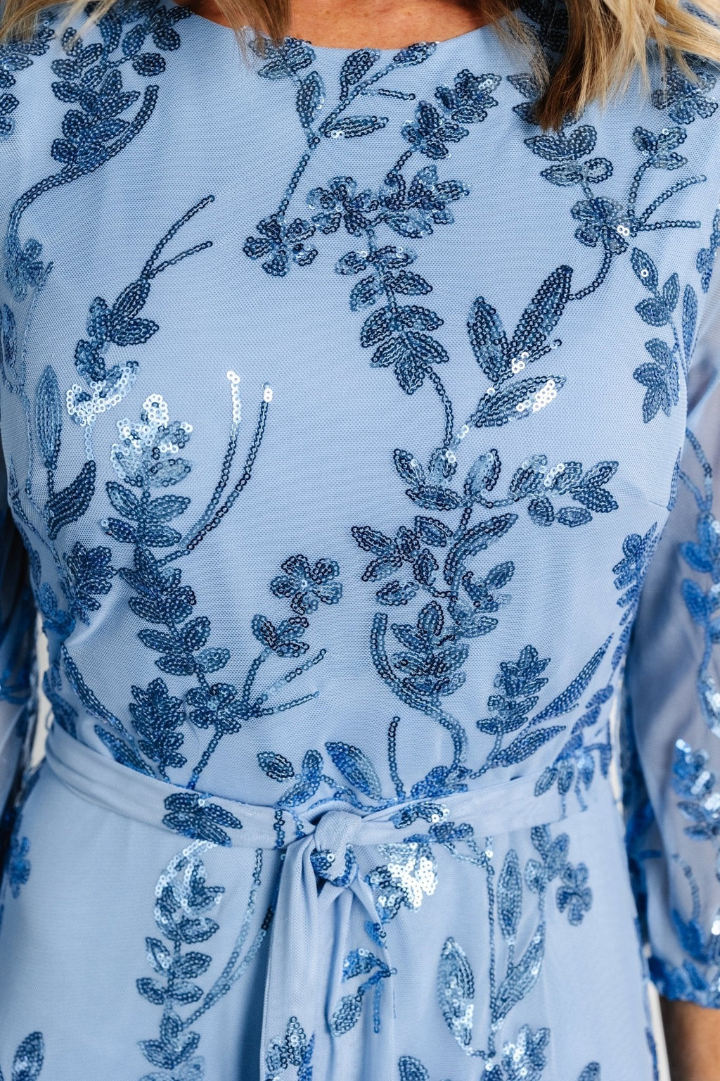 Destiny Sequin Maxi Dress | Blue