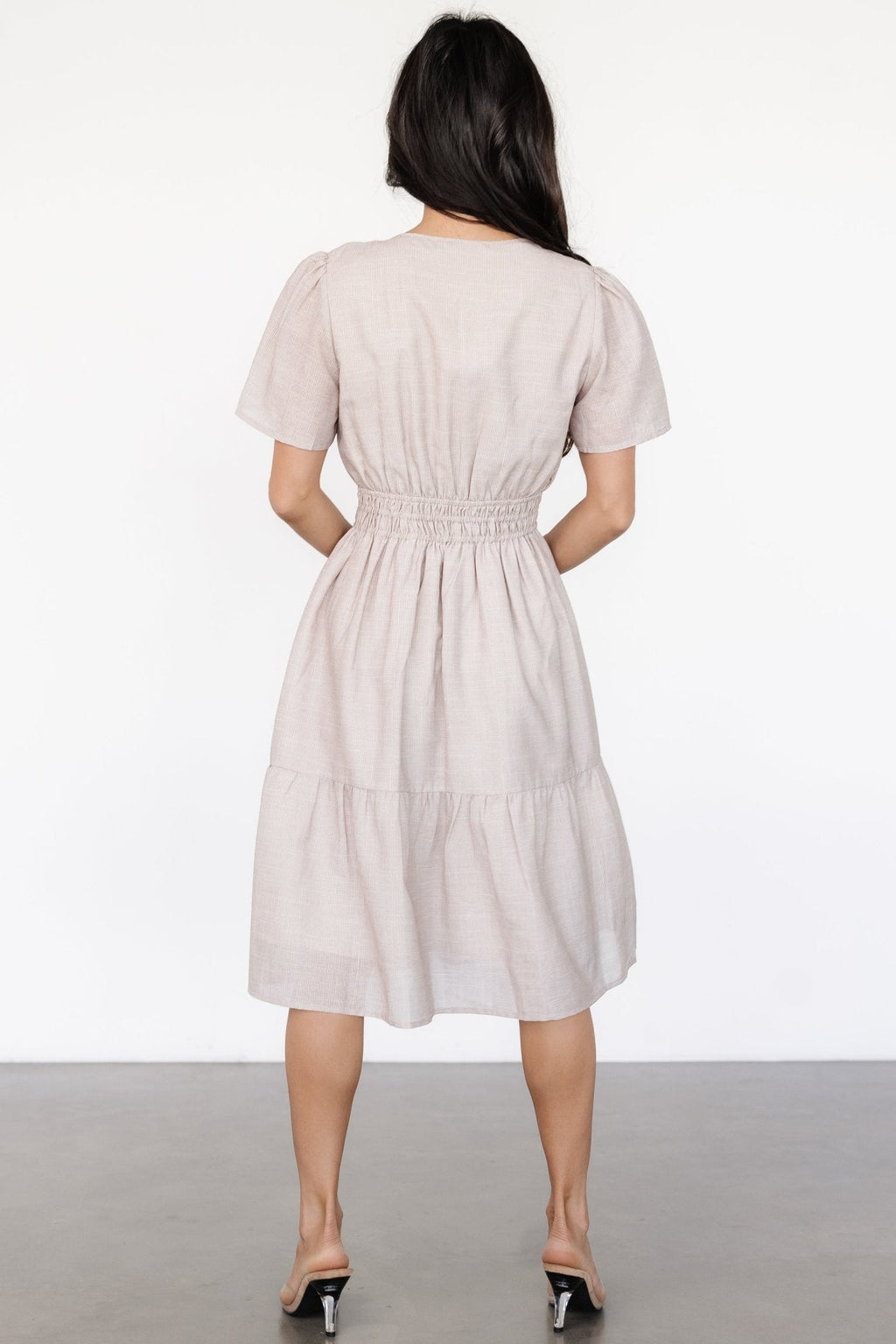Dita Short Dress | Natural