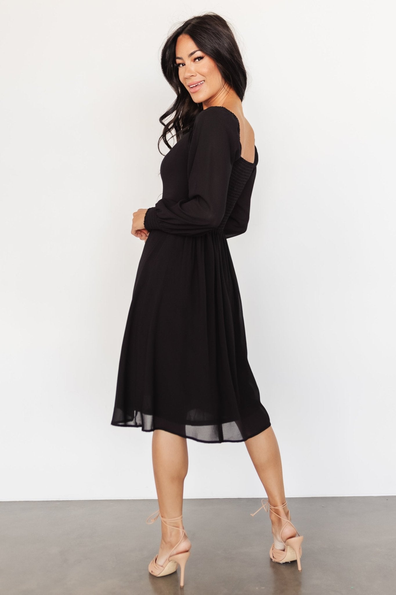 Elise Short Dress | Black