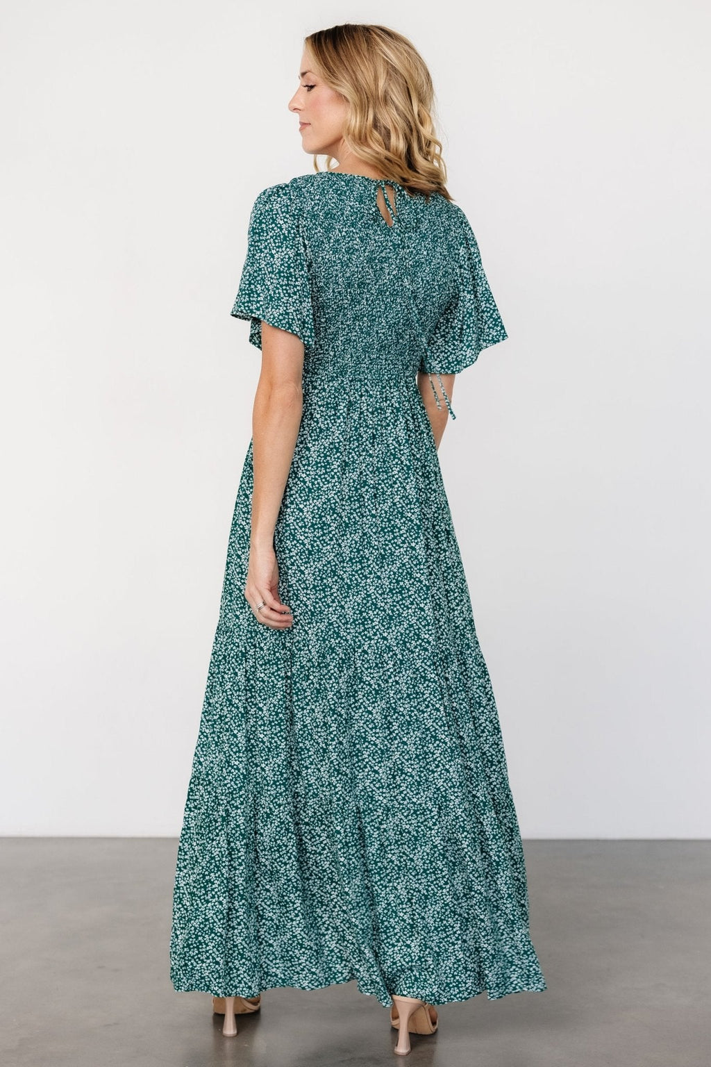 Eliza Maxi Dress | Green Print