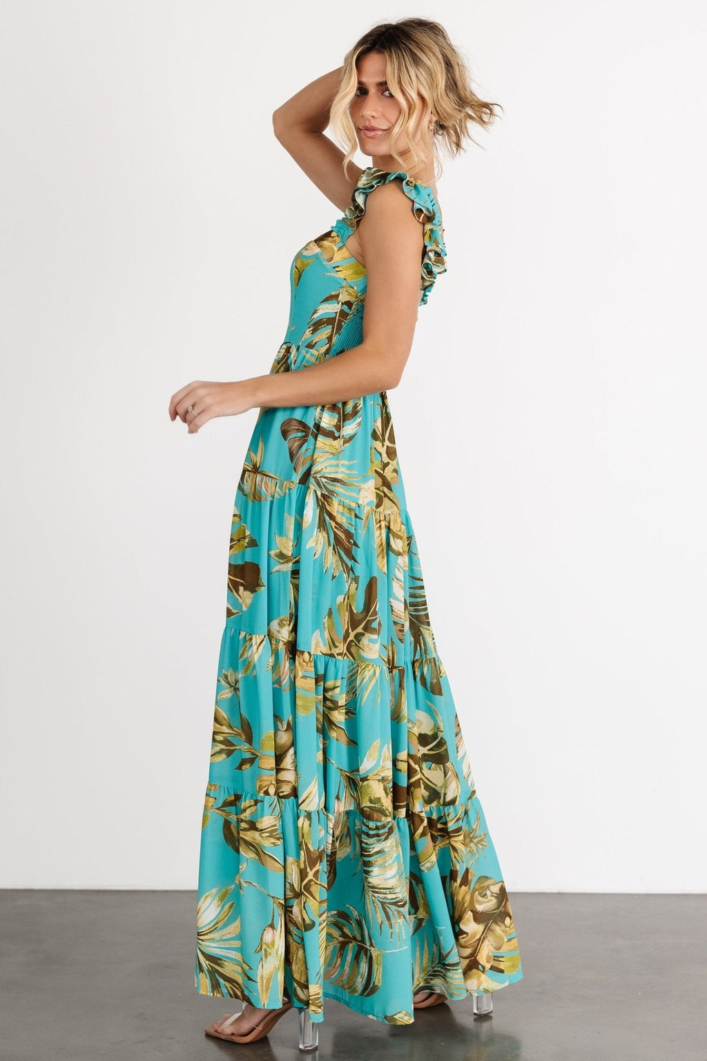 Encinitas Maxi Dress | Caribbean Blue Print