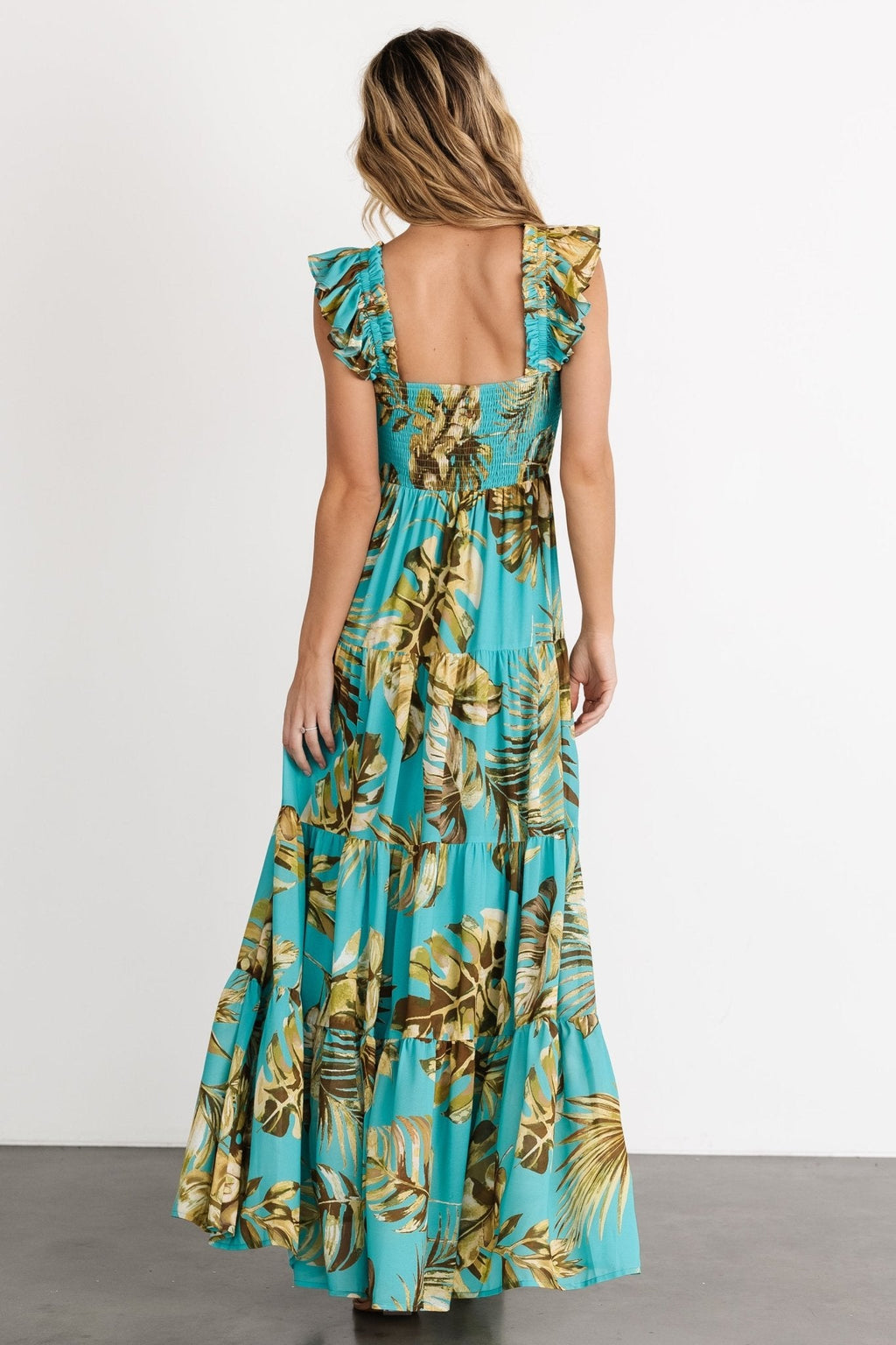 Encinitas Maxi Dress | Caribbean Blue Print