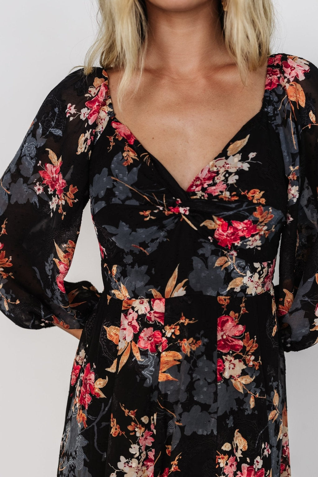 Estefania Maxi Dress | Black Floral