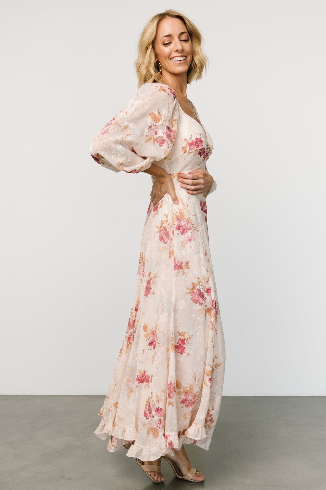 Estefania Maxi Dress | Blush + Pink Floral