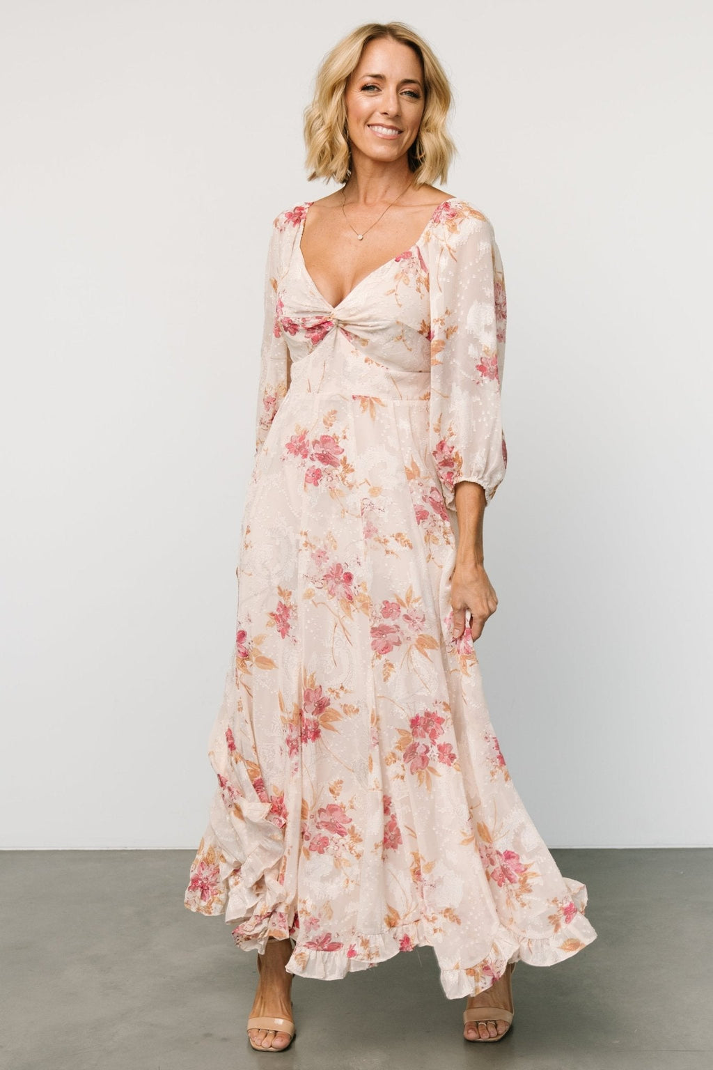 Estefania Maxi Dress | Blush + Pink Floral